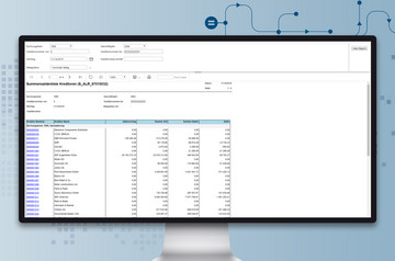Report: Summensaldenliste Kreditoren
