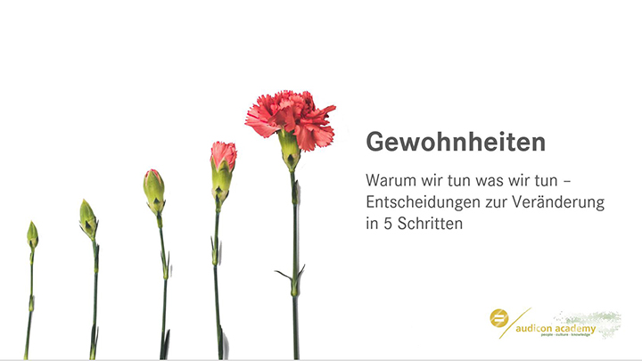 Webinar: Gewohnheiten sind Entscheidungen Webinar: Gewohnheiten sind Entscheidungen